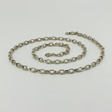 Vintage Sterling Silver 20” Belcher Links Chain / Necklace 925