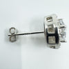 New CZ Halo Studs in Sterling Silver 925