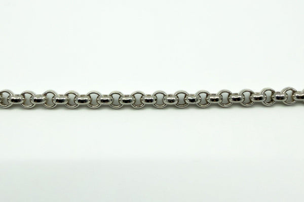 Chunky Vintage Sterling Silver 30” Rolo Links Chain / Necklace 925 70g (1994)