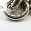 Chunky Sterling Silver Vintage Curb Links Bracelet Heart Padlock & Key Charm 925