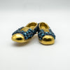 Large Blue Crystal Shoes Brooch by Suzanne Bjontegard