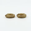 Vintage Chunky Twisted 9ct Gold Mesh Hoop Earrings 375