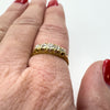 Victorian Antique 18ct Gold 0.50ct Diamond 5x Stone Boat Ring 750 Size N