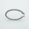 CZ Full Hoop Earrings Sterling Silver 925