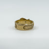 Vintage 9ct Gold Buckle Ring Size N (London 1970)