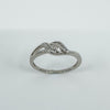 9ct White Gold Diamond Cluster Ring 375 Size N Engagement Stacking