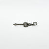 Antique Victorian Sterling Silver Engraved Christian Cross Pendant 925 (1900)