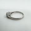 18ct White Gold 0.50ct Diamond Princess Trilogy Ring Size L