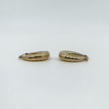 Vintage 9ct Gold Small Chunky Twisted Hoop Earrings