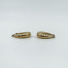 Vintage 9ct Gold Small Chunky Twisted Hoop Earrings