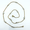 Vintage 9ct Gold Beaded Pearl 16” Chain / Necklace 375