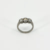 Vintage Platinum 1.60ct Diamond Trilogy Ring 950 Size L