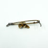 Vintage 9ct Gold Riding Crop Lucky Horseshoe Horse Bar Brooch 375