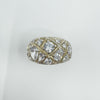 Chunky CZ Multi Stone Ring in Sterling Silver 925 Size T - U 