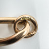 Antique Chunky 9ct Rose Gold Oval Links 8” Bracelet 23g