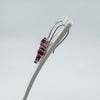 Sterling Silver 4.60ct Ruby Dangle Drop Earrings on Shepherd Hooks 925
