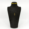 Vintage 18ct Gold Diamond Cut Christian Cross Pendant / Charm 750 Reversible