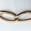 Antique 9ct Rose Gold Oval Links Bracelet