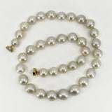 White Chunky 13mm Baroque Freshwater Pearl 20" Necklace & Magnetic Clasp
