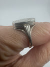 Vintage Sterling Silver Engraved Secret Locket Ring 925 Size P