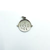 Sterling Silver Vintage Spinning I LOVE YOU Fob / Pendant 925