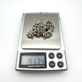 Vintage 21.5” Rolo Links Chain in Sterling Silver 925 41g (Sheffield 1990)