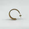 Large Vintage 9ct Gold Matt Diamond Cut Hoop Earrings