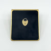 Vintage 9ct Gold Heart Lock Padlock Pendant / Charm 2.2g (London 1976)