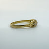 Victorian Antique 18ct Gold 0.50ct Diamond 5x Stone Boat Ring 750 Size N