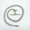 Antique Albert Chain & T-Bar in Sterling Silver 925 ( Birm 1901 )