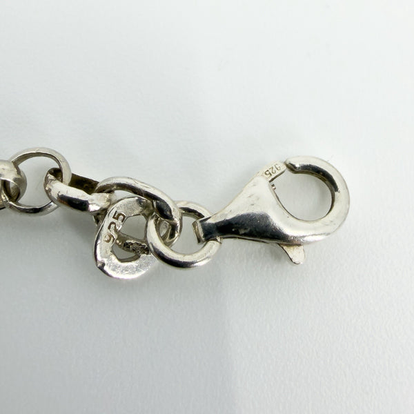 Vintage Sterling Silver 23” Rolo Links Chain / Necklace 925