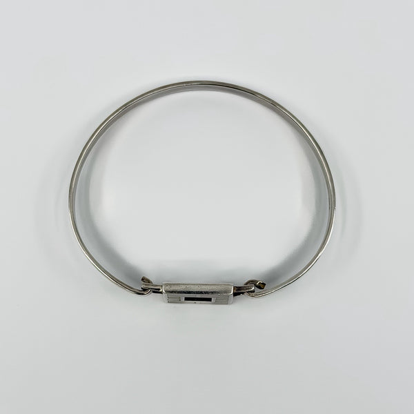 Vintage Sterling Silver Mother of Pearl Bangle / Bracelet 925 by Kit Heath