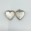 Large Vintage Sterling Silver Foliate Engraved Heart Photo Locket / Pendant 925
