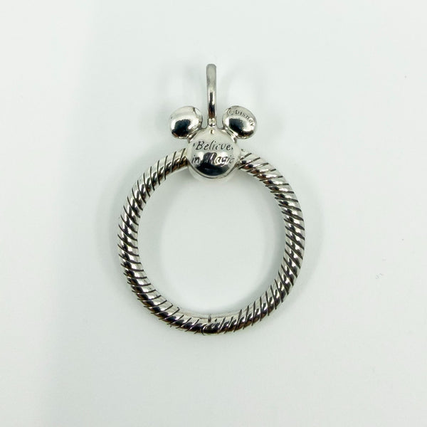 Sterling Silver Pandora Mickey Mouse Connector Pendant / Charm 925