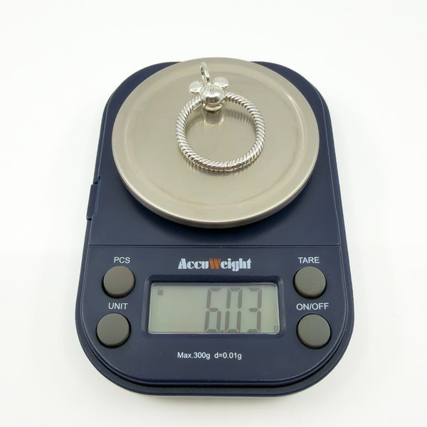 Sterling Silver Pandora Mickey Mouse Connector Pendant / Charm 925