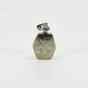 Chunky Sterling Silver Vintage Engraved Perfume / Poison Bottle Pendant 925