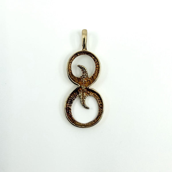 Large Vintage 9ct Gold Initial S Pendant / Charm 375 (London 1988)