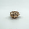 Vintage 9ct Rose Gold Large Chunky Oval Engraved Open Work Locket Pendant 375