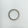 14ct White Gold 0.35ct Skinny Diamond Band / Ring 585 Size O Wedding Eternity