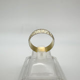 Vintage Diamond Cut Sterling Silver 925 Ring Size O - P *