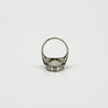 Large Vintage Sterling Silver Engraved Secret Locket Ring 925 Size L (Birm 1974)