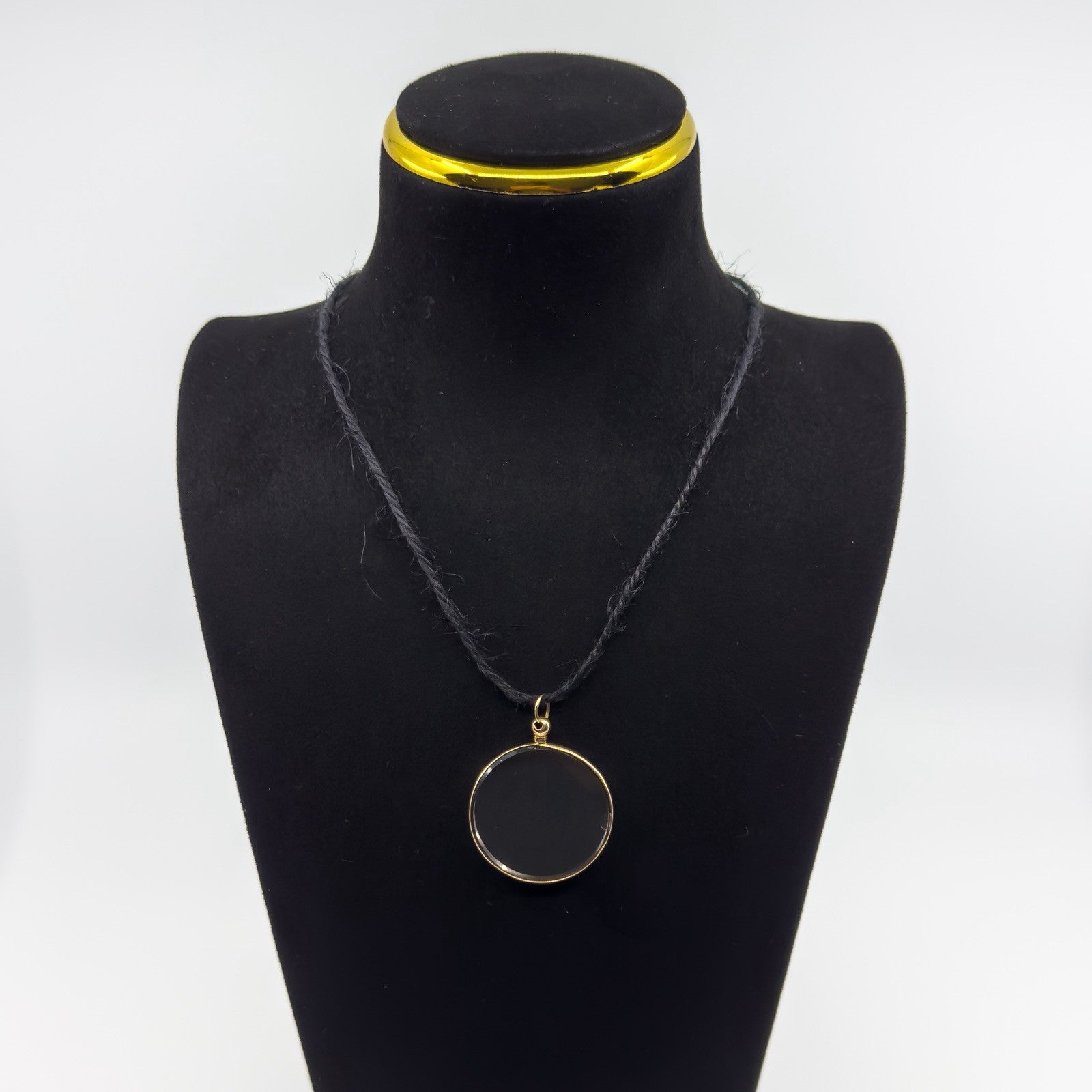 Large Antique 9ct Gold Double Sided Glass Photo Locket 375
