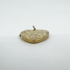 Vintage 9ct Gold Heart Locket Floral / Etched / Scroll Design Engraving 375 5.6g