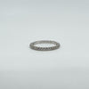 14ct White Gold 0.35ct Skinny Diamond Band / Ring 585 Size O Wedding Eternity