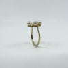 Vintage 9ct Gold 4x Pearl Ring 375 Size P