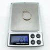 Antique 9ct Rose Gold Small Double Sided Glass Locket (Chester 1900)
