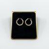 Vintage 14ct Gold Small Chunky Twisted Hoop Earrings 375