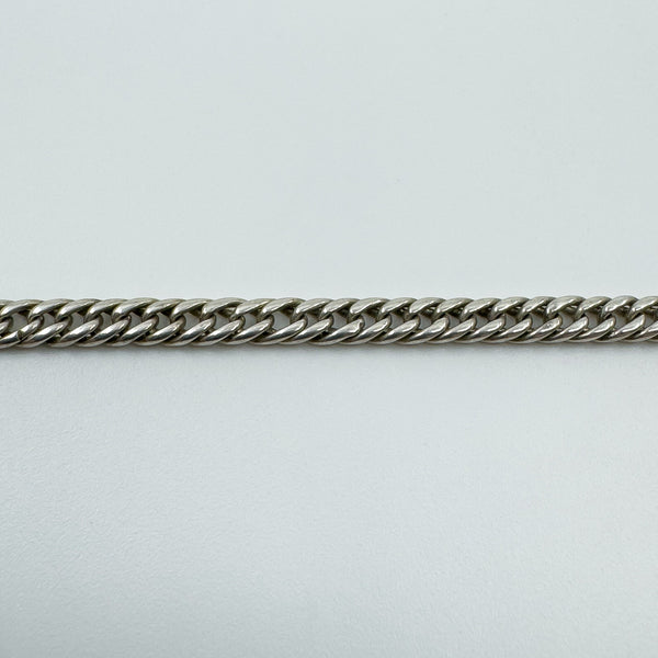 Vintage Sterling Silver 72” Guard / Muff Chain Dog Clip & Charm 925 58g