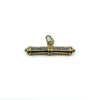 Vintage 9ct Gold Diamond T-Bar Pendant / Charm 375
