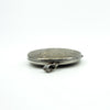 Large Vintage Sterling Silver Oval Floral Engraved Locket 925 (Birm 1973)
